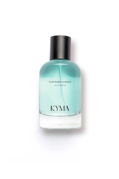 Kyma Fragrances Sapphire Ganges luxury perfume bottle front view
