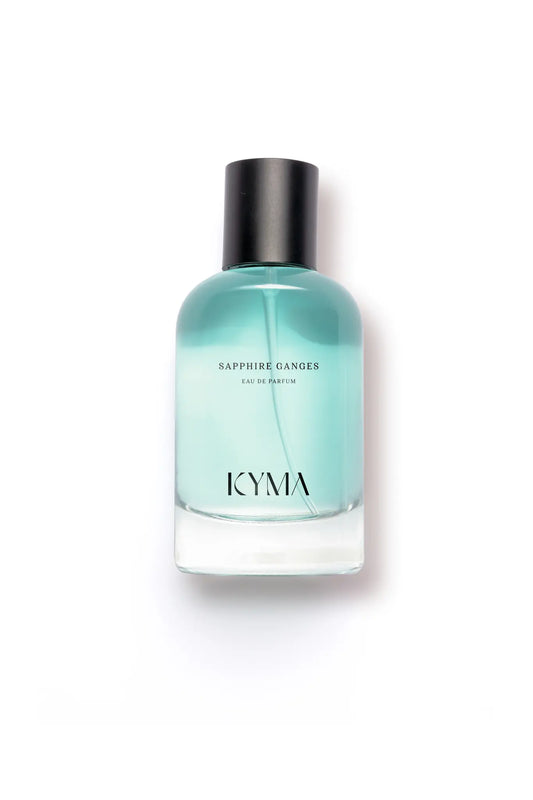 Kyma Fragrances Sapphire Ganges luxury perfume bottle front view
